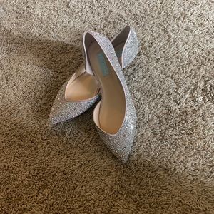 Betsy Johnson Wedding Flats Size 9